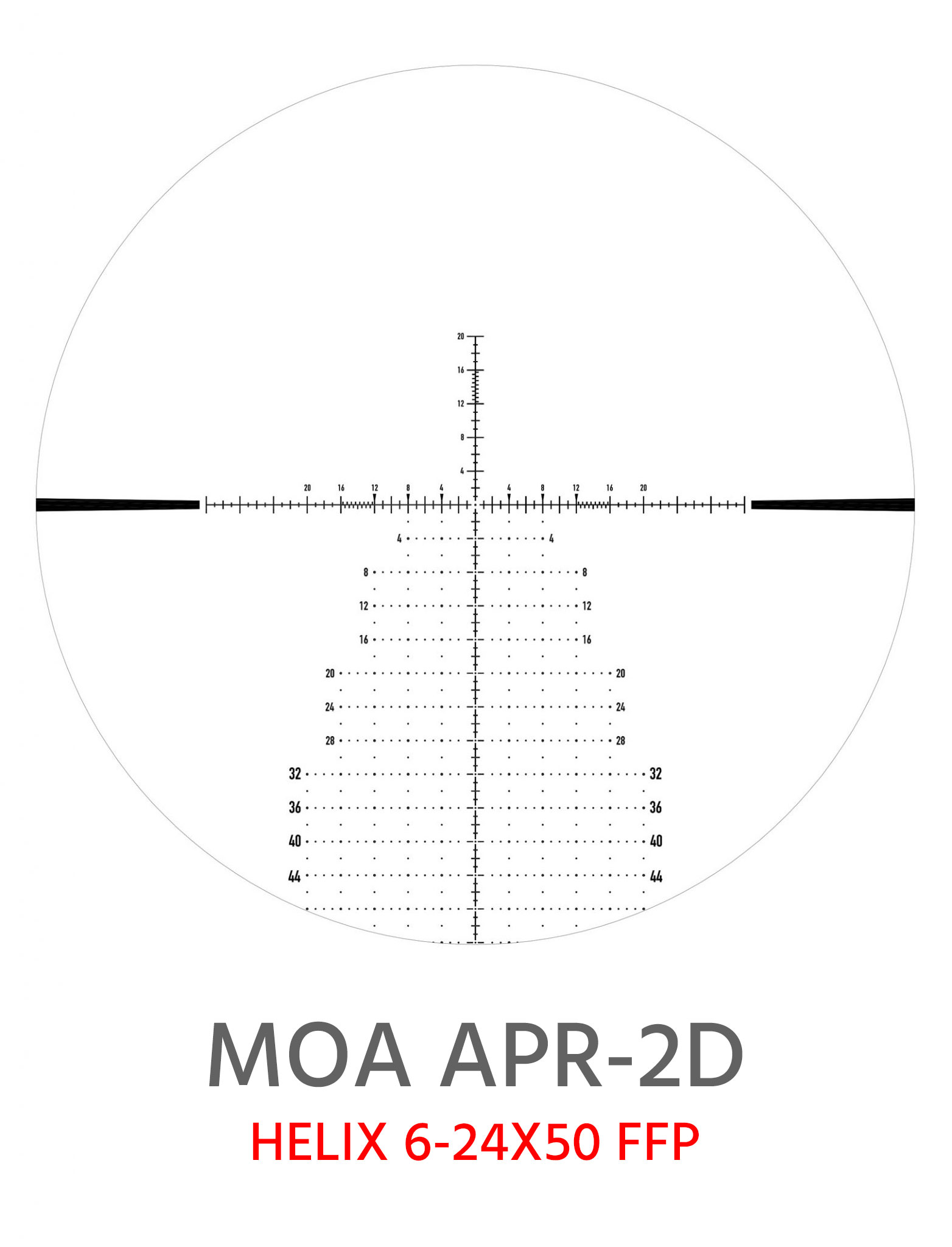 MOA APR 2D Reticle for Helix