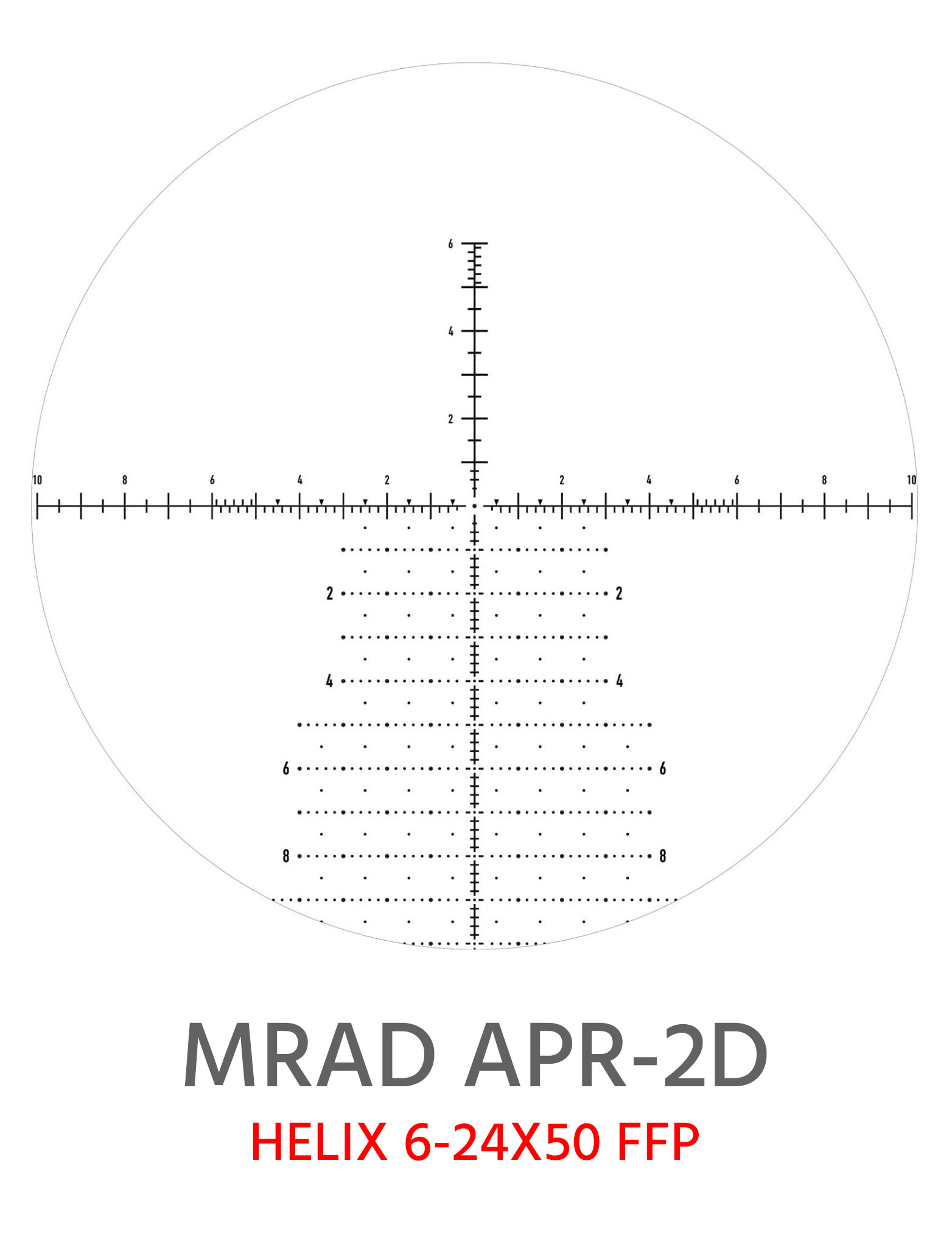 MRAD-APR-2D Reticle for Helix 6-24